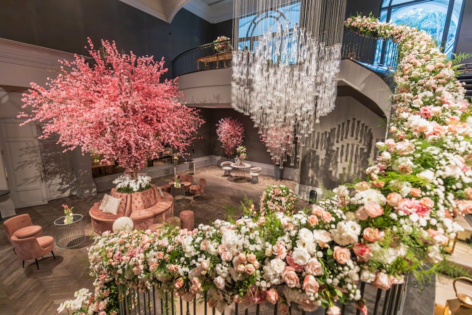 Professional staging tips for venue flowers in large UK halls